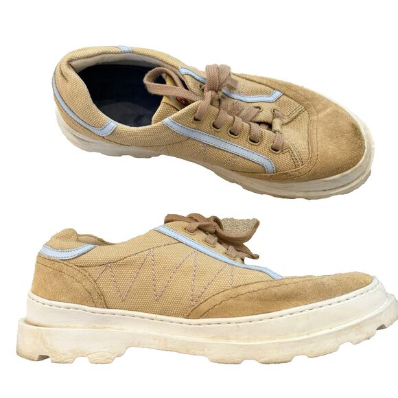 Camper Shoes - CAMPER Brutus Women's Sneakers Beige Casual Chunky EU 41 / US 11 Canvas Suede